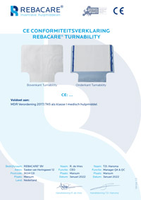 CE-Konformitätserklärung Turnability von REBACARE®